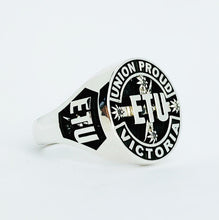 Load image into Gallery viewer, ETU Victoria Members Ring, 17mm with Diamonds
