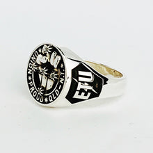 Load image into Gallery viewer, ETU QLD-NT Members Ring, 17mm with Diamonds