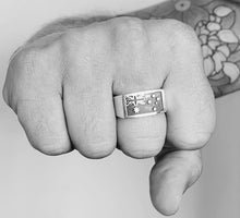 Load image into Gallery viewer, Australian Flag Gents Ring - Solid Sterling Silver
