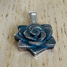 Load image into Gallery viewer, Rose Pendant, Silver