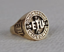 Load image into Gallery viewer, ETU Victoria Members Ring, 20mm with Diamonds