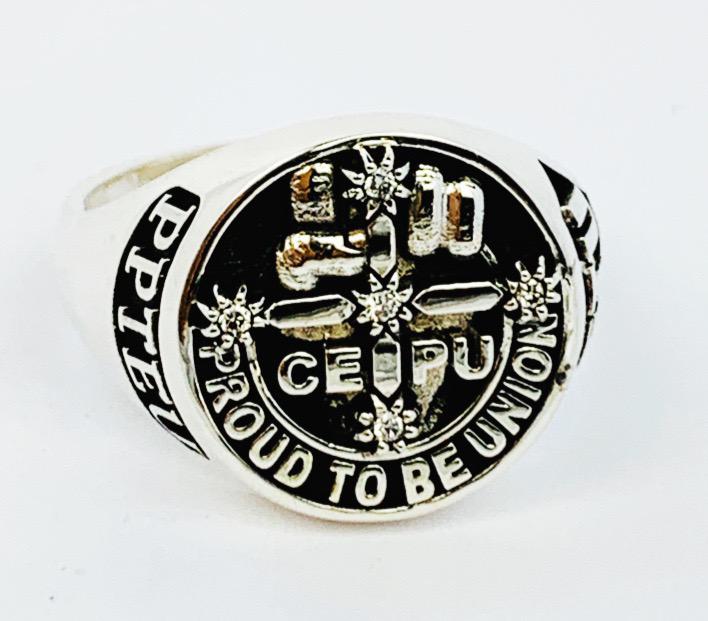 CEPU S.A. Members Ring, 17mm with Diamonds