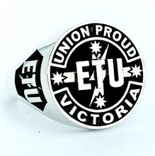Load image into Gallery viewer, ETU Victoria Members Ring, 20mm