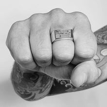 Load image into Gallery viewer, Australian Flag Gents Ring Engraved - Solid Sterling Silver