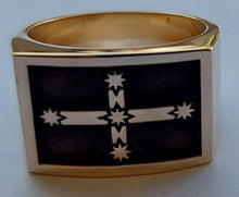 Load image into Gallery viewer, Eureka Flag Gents Ring - 9ct Yellow Gold - Plain