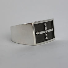 Load image into Gallery viewer, Eureka Flag Gents Ring - Solid Sterling Silver - Plain