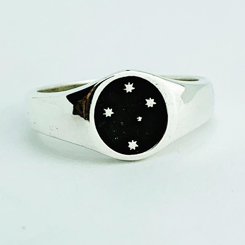Southern Cross Ladies Signet Ring, Silver