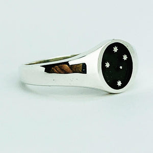 Southern Cross Ladies Signet Ring, Silver
