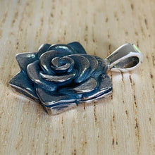 Load image into Gallery viewer, Rose Pendant, Silver