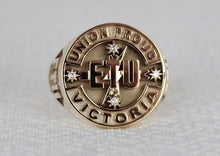 Load image into Gallery viewer, ETU Victoria Members Ring, 20mm with Diamonds